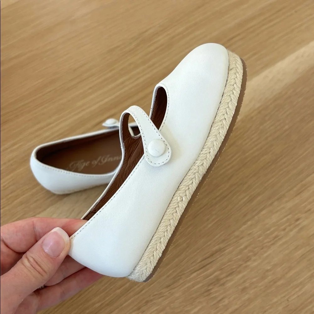 Age of Innocence Hailey White Espadrilles for Little Girls